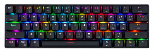 Motospeed SK62 Wireless Mechanical Keyboard in Pakistan – 60% RGB Gaming Keyboard– 60% RGB Gaming Keyboard with Red Switches
